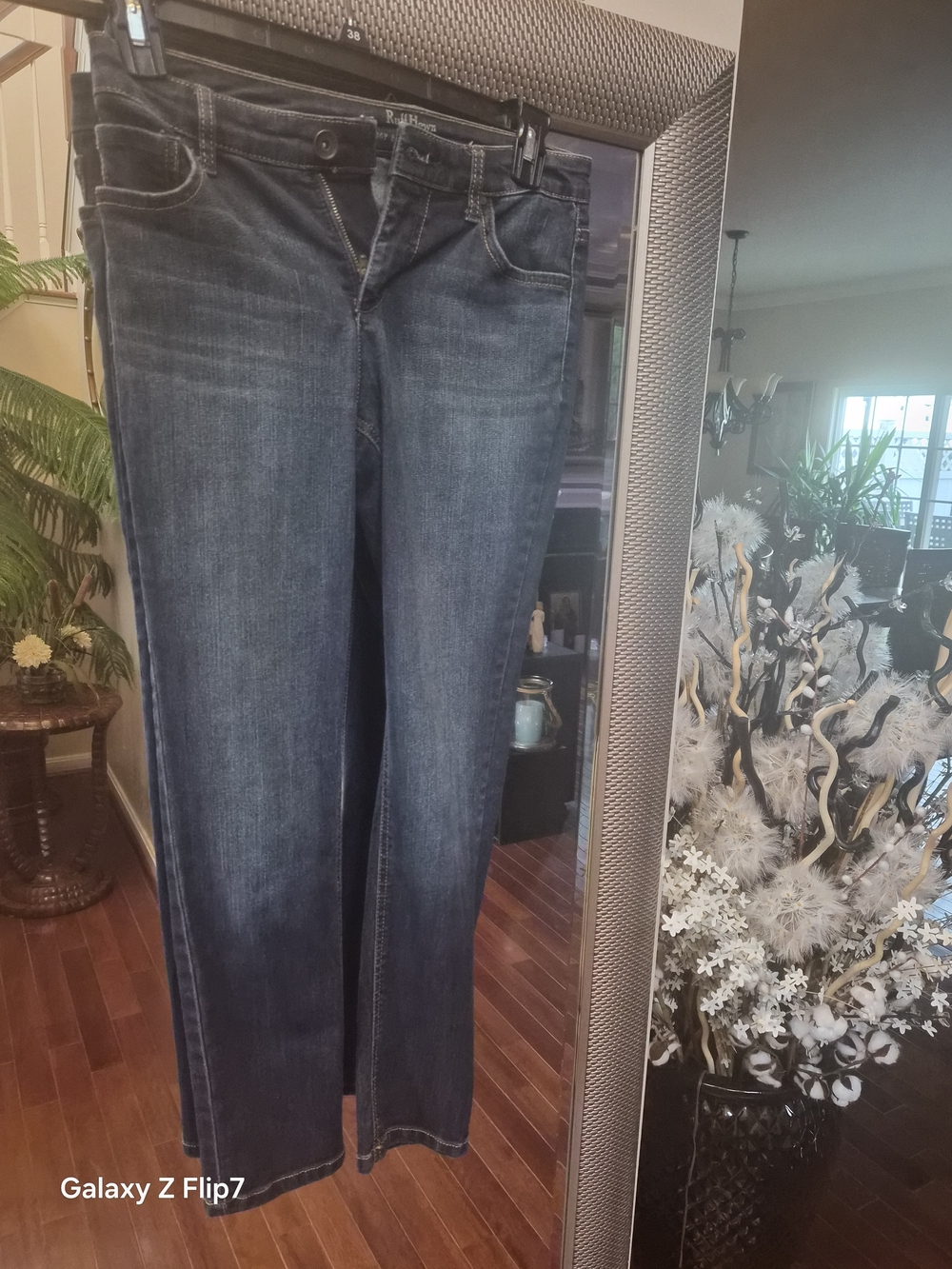 Ruff Hewn Dark Blue Straight-Leg Women's Jeans